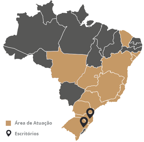 mapa área de atuacao galvao e petter porto alegre florianopolis